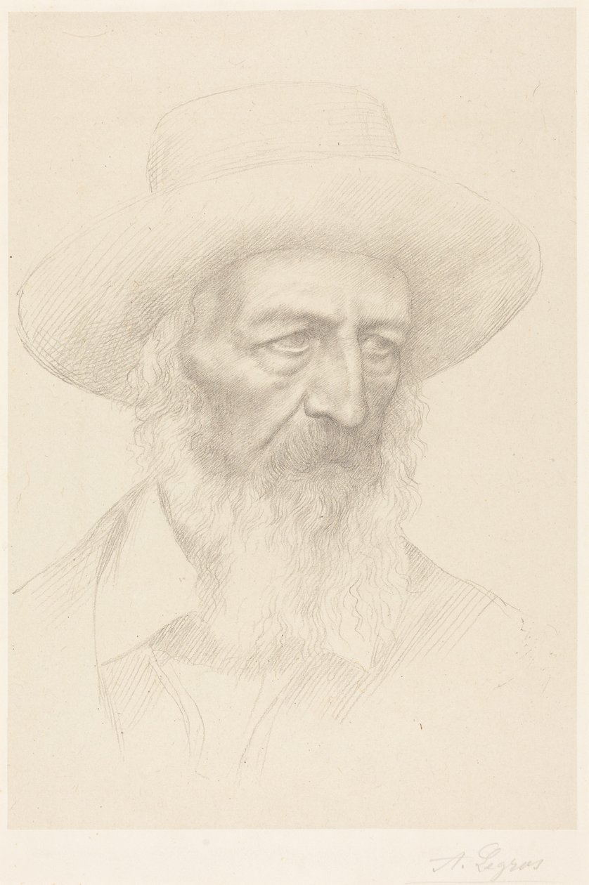 Alfred, lord Tennyson av Alphonse Legros