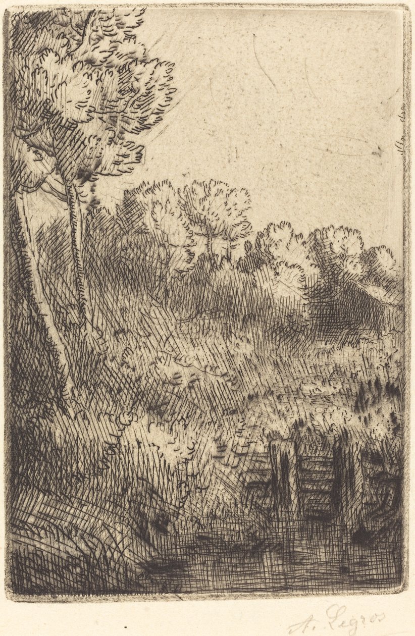 Längs Marne På Marne. av Alphonse Legros