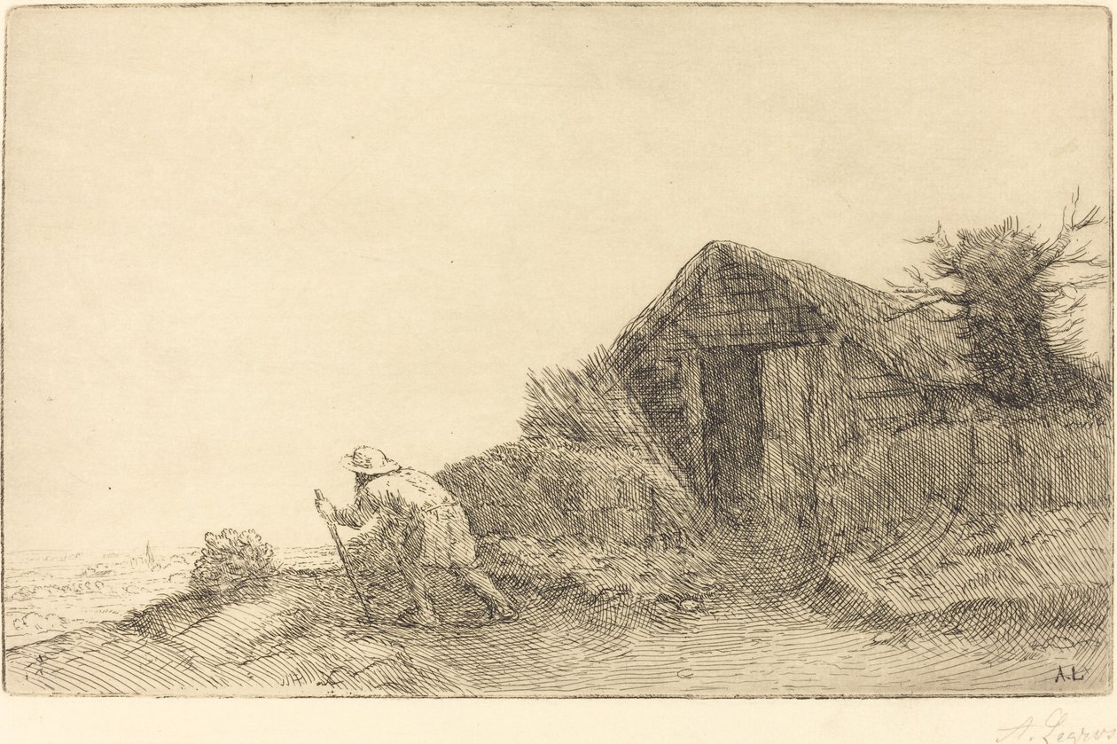 Längs toppen av kullen av Alphonse Legros