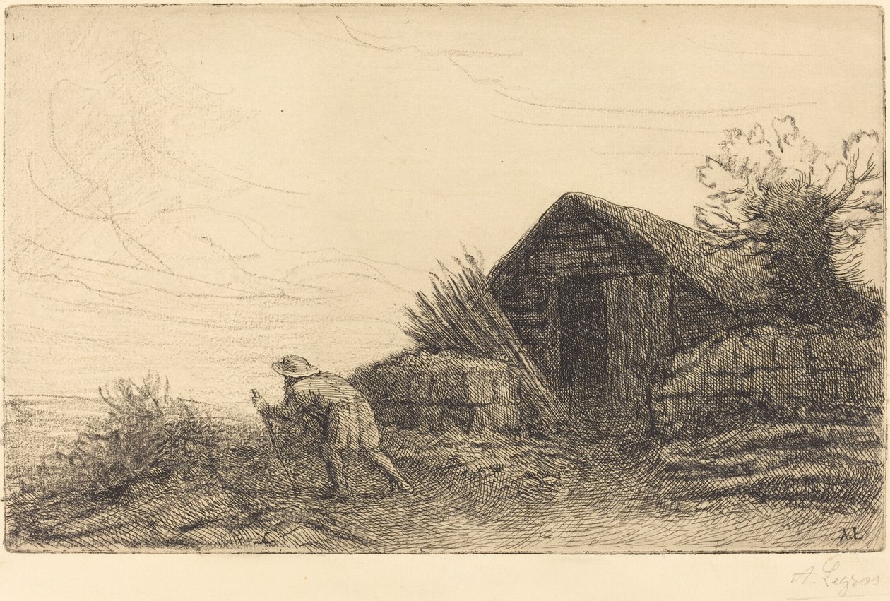 Längs toppen av kullen På toppen av kullen. av Alphonse Legros