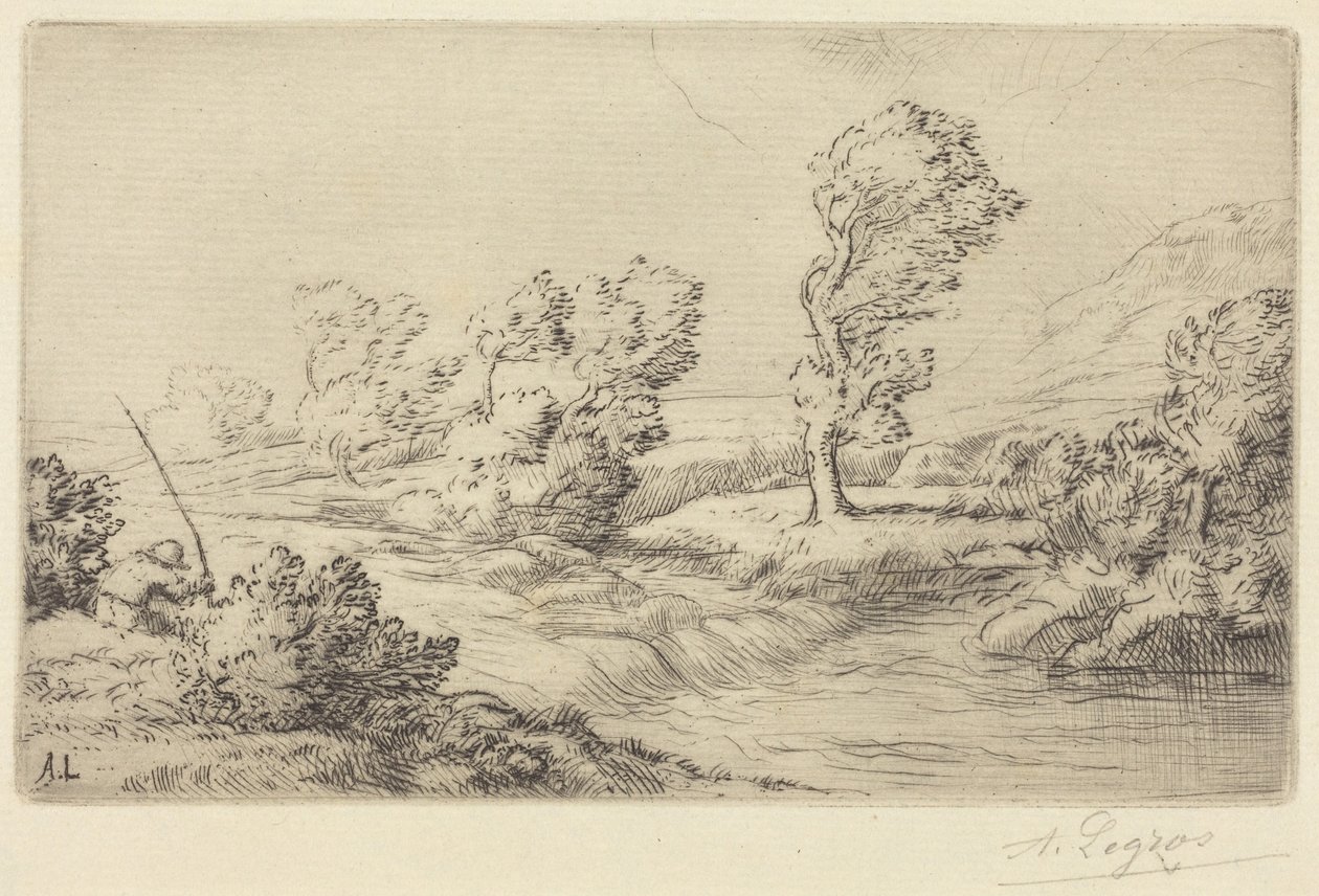 Marnes flodbankar av Alphonse Legros