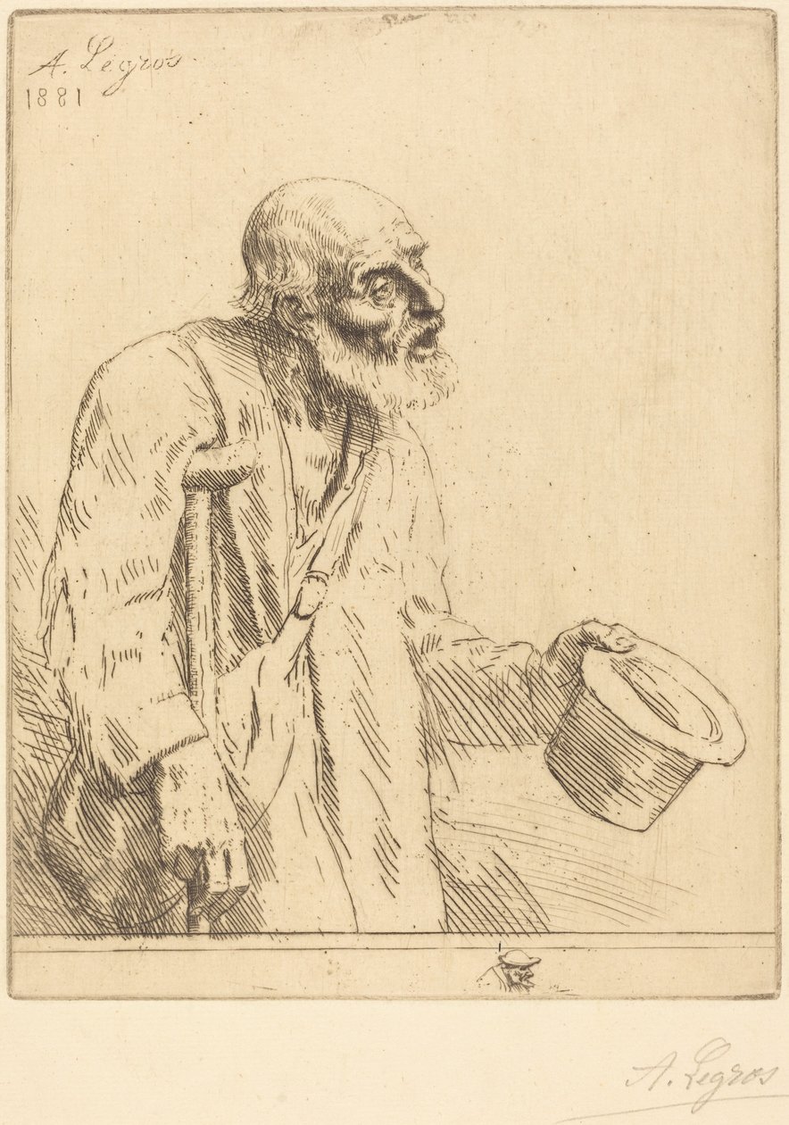 Beggar (Tiggaren) av Alphonse Legros