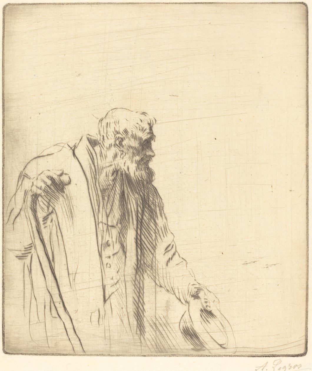 Tiggare (En tiggare) av Alphonse Legros
