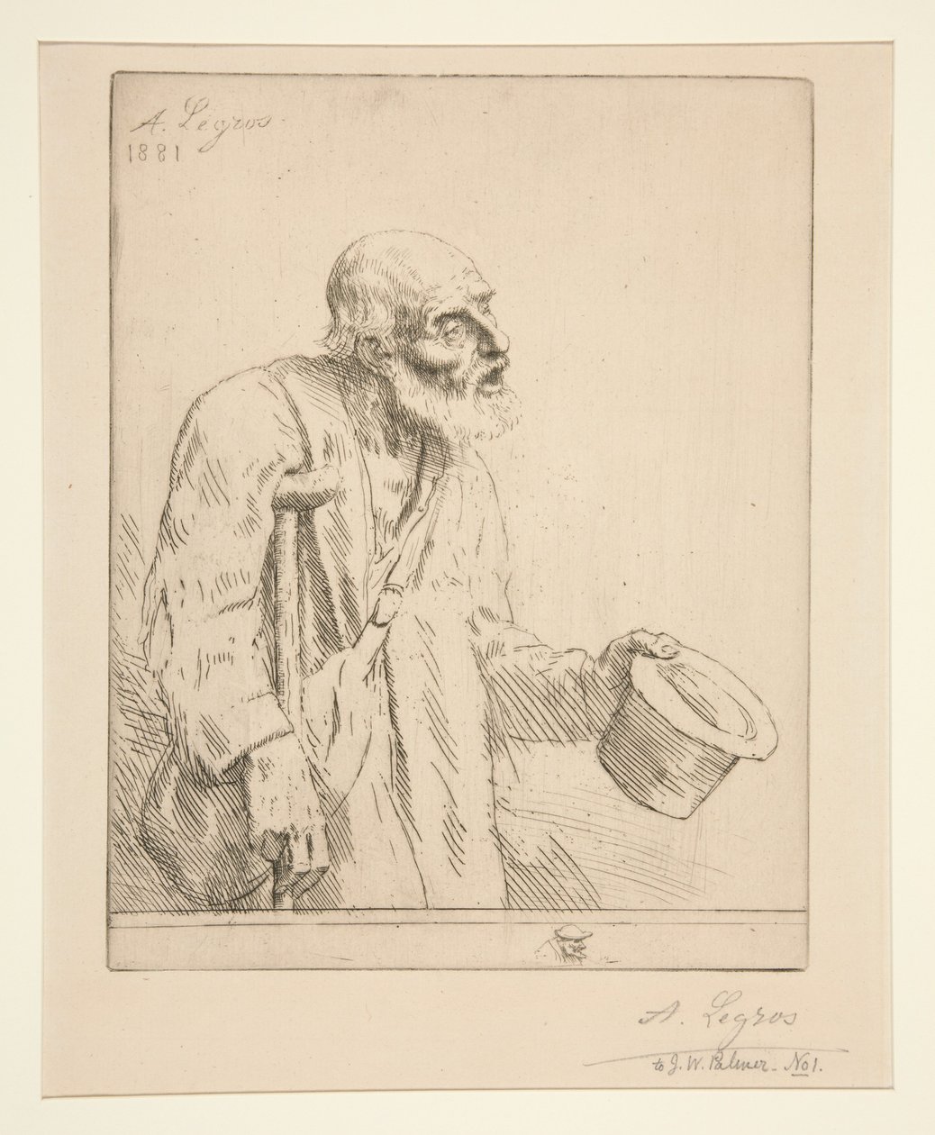 Tiggare med kryckor av Alphonse Legros
