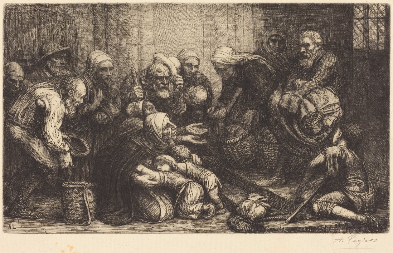 Tiggare från Bryssel (Tiggarna från Brygge) av Alphonse Legros