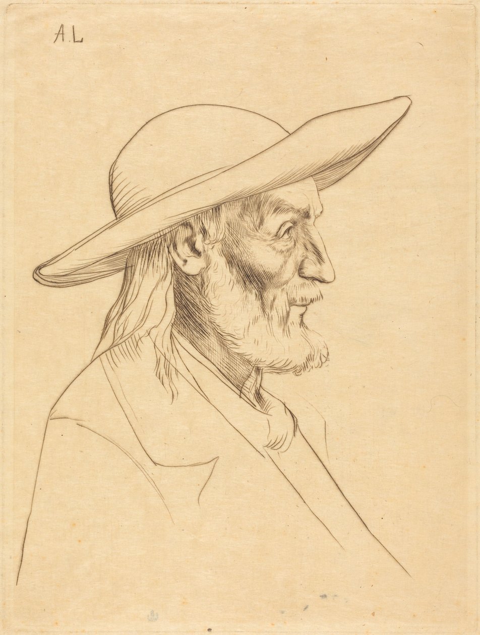 Bretonsk bonde (Breton Peasant) av Alphonse Legros