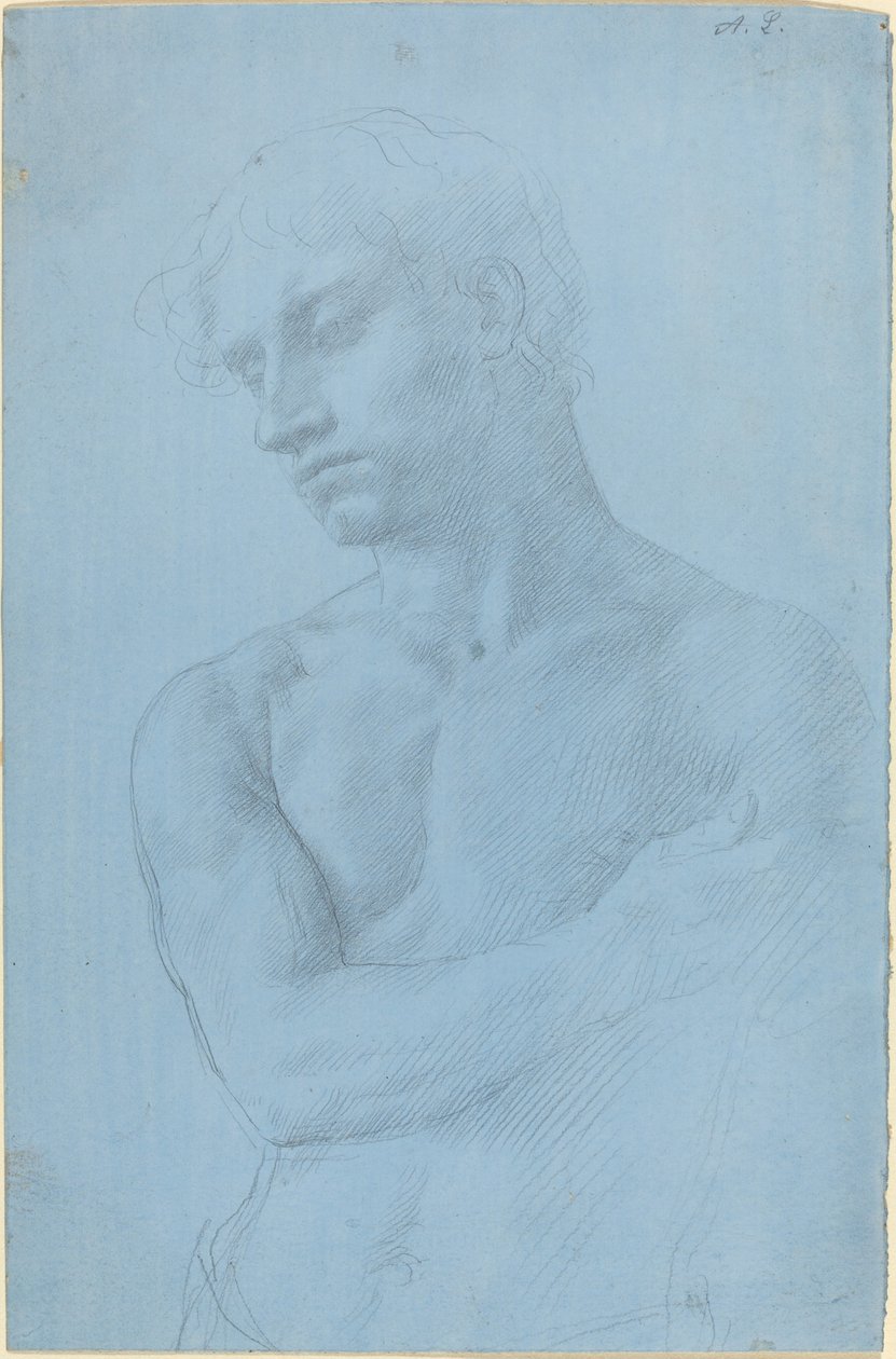 Byst av naken man av Alphonse Legros