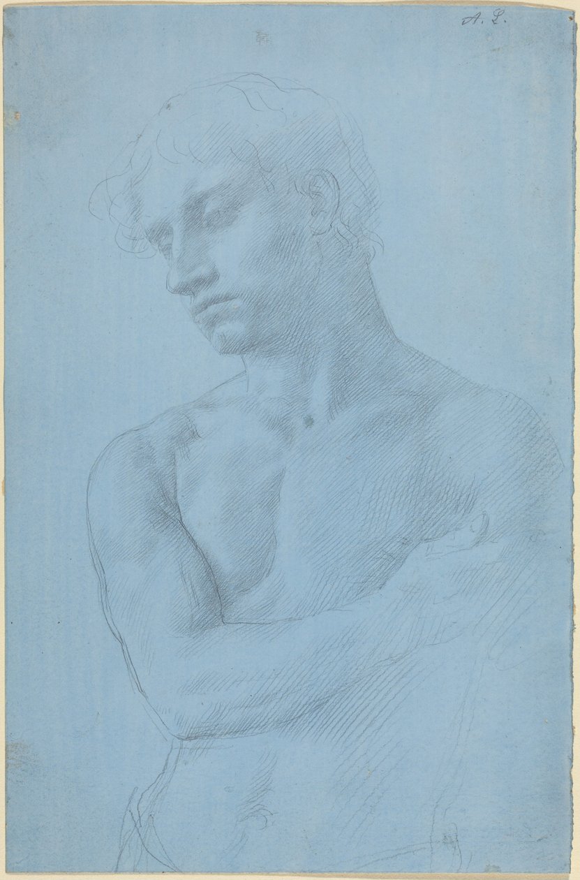 Byst av en naken man av Alphonse Legros