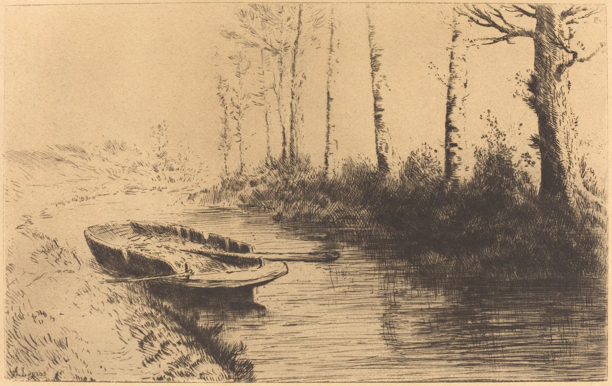 Channel Seen by Morning Light av Alphonse Legros