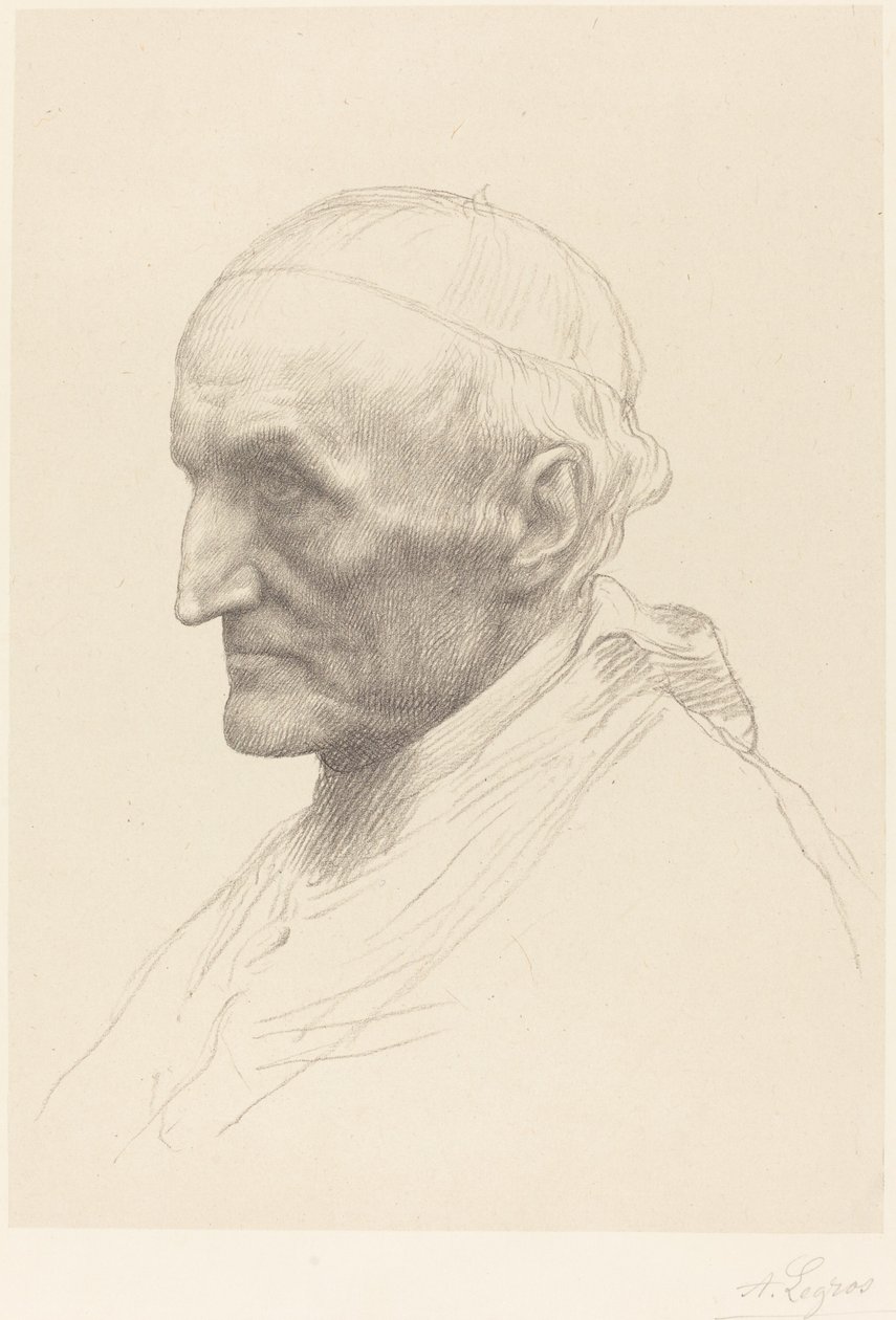 Kardinal Manning, 2:a plattan. av Alphonse Legros