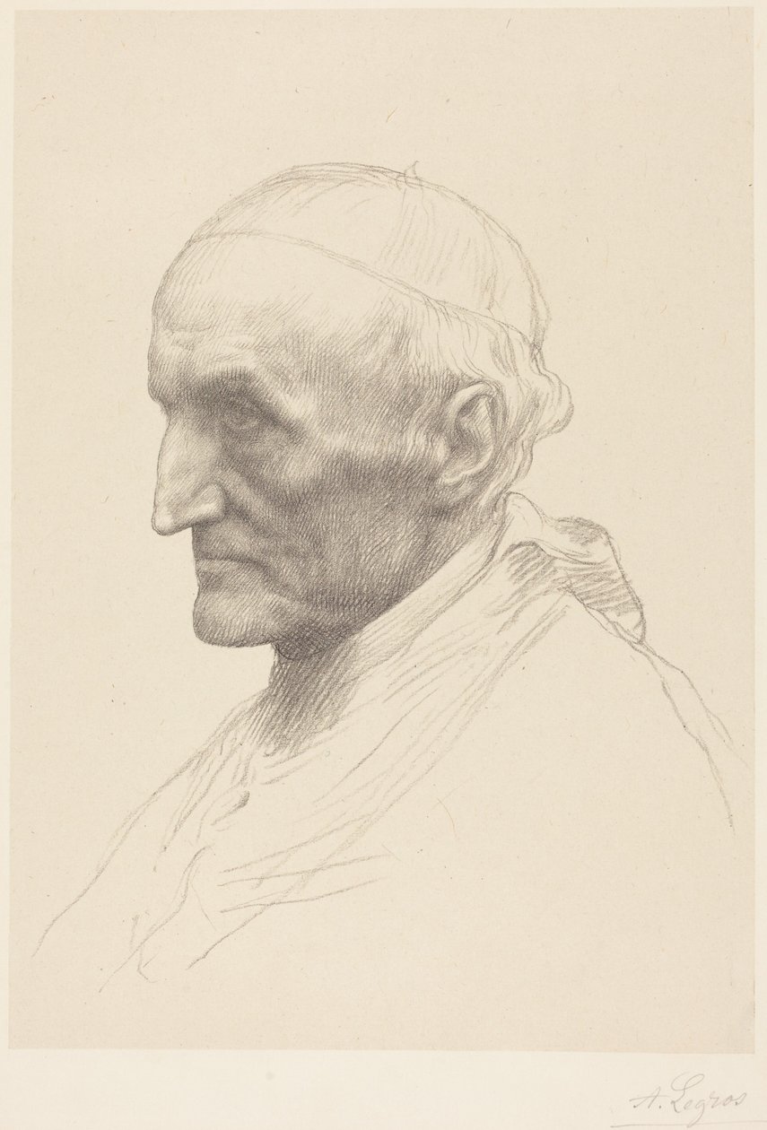 Kardinal Manning, andra plattan av Alphonse Legros