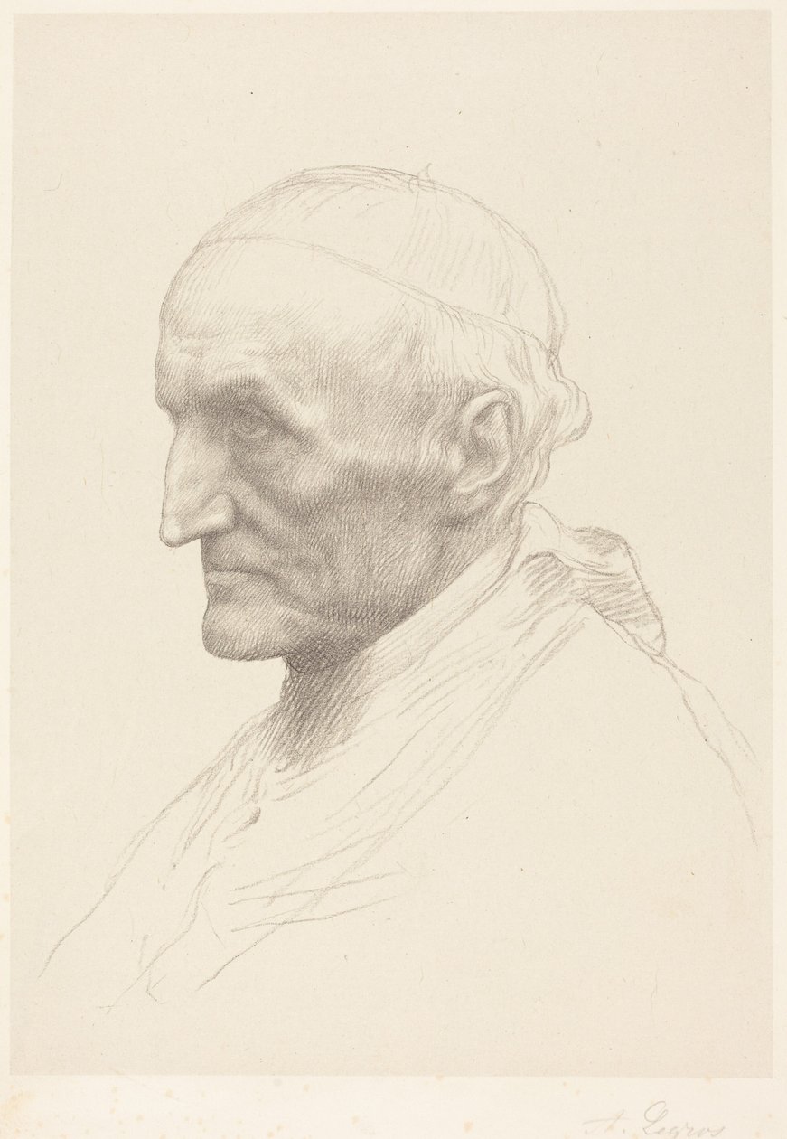 Kardinal Manning, andra plattan av Alphonse Legros
