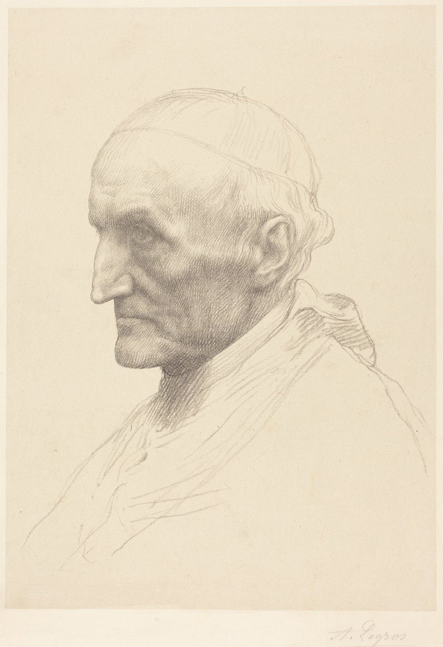 Kardinal Manning, andra plattan av Alphonse Legros