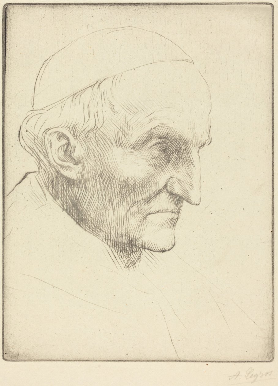 Kardinal Manning, plansch 3 av Alphonse Legros