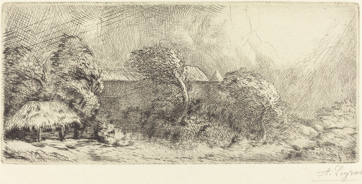 Chailli Seen in a Storm Chailli: Stormeffekt. av Alphonse Legros