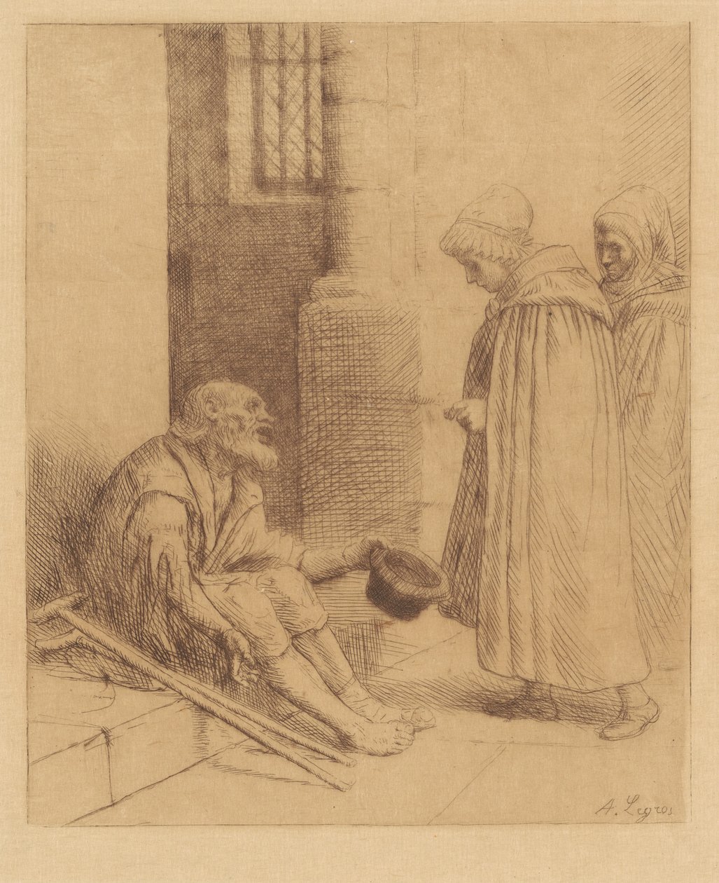Charity (Nåd) av Alphonse Legros