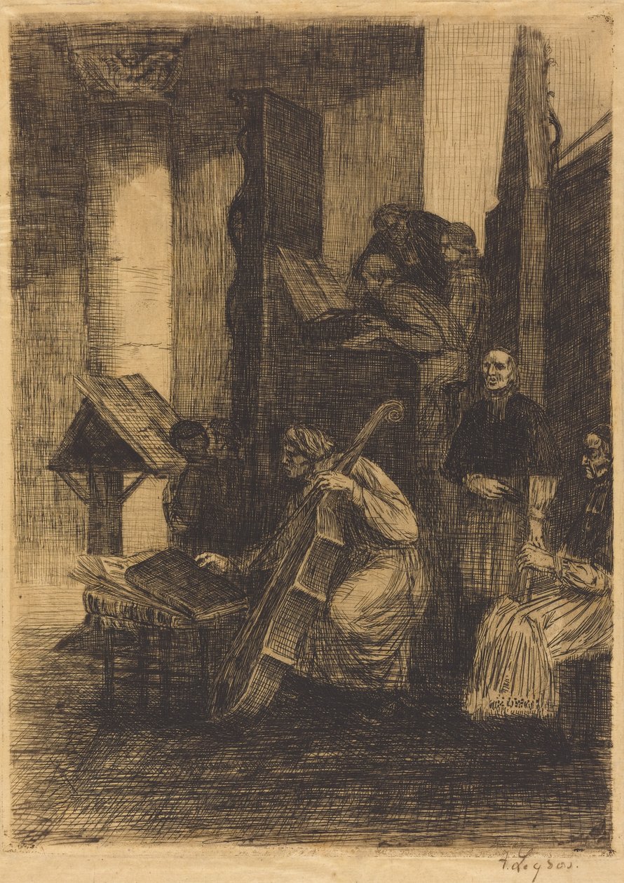 Kören i en spansk kyrka (La choeur d