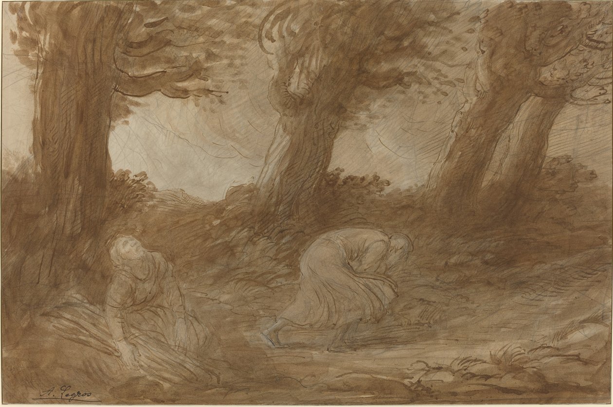 Clap of Thunder [recto]. av Alphonse Legros