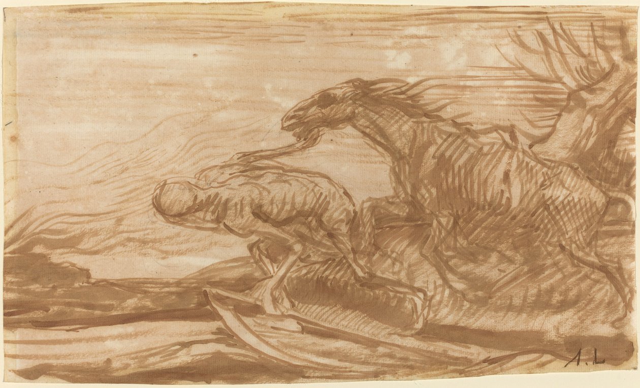 Döden och dess häst av Alphonse Legros