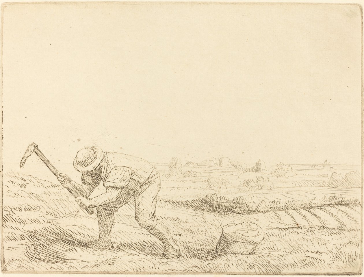 Grävare Grävaren. av Alphonse Legros