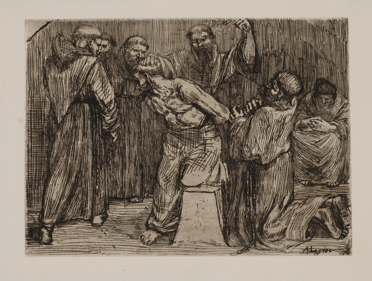 Disciplin i klostret av Alphonse Legros