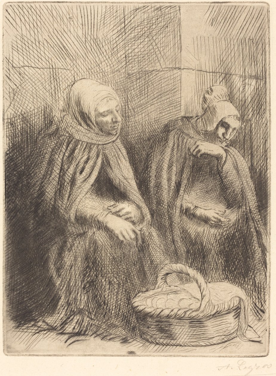 Äggförsäljare, 1:a tallrik av Alphonse Legros