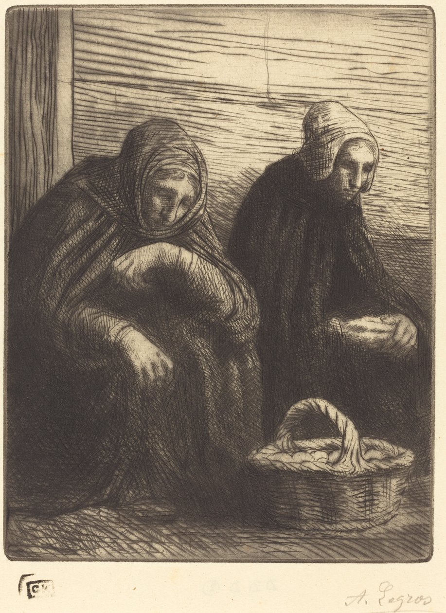 Äggförsäljare, 2:a tallrik Äggförsäljare. av Alphonse Legros