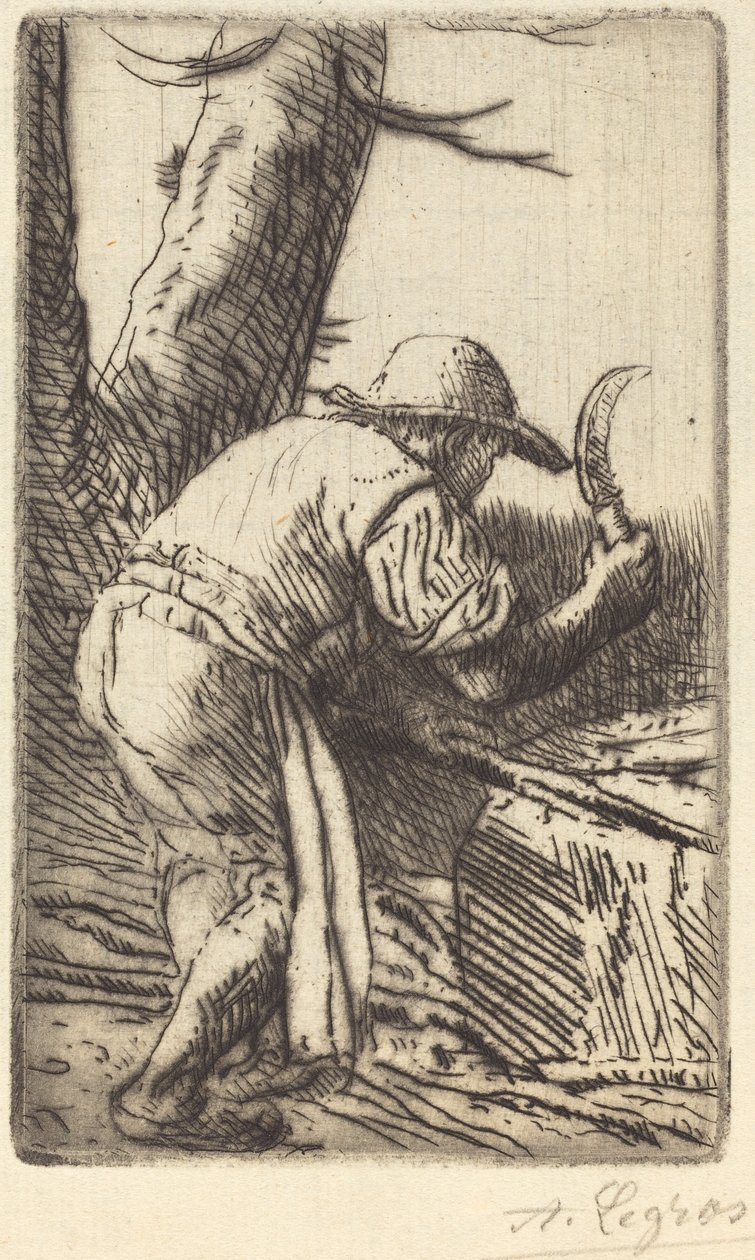 Fagot-cutter (Fagot-skäraren) av Alphonse Legros