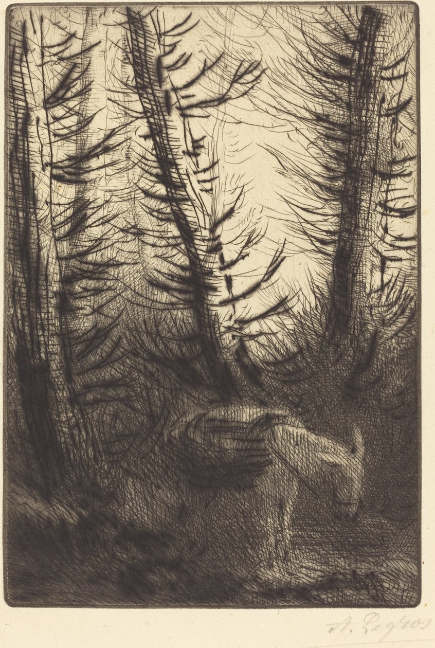 Bonde och hans åsna av Alphonse Legros