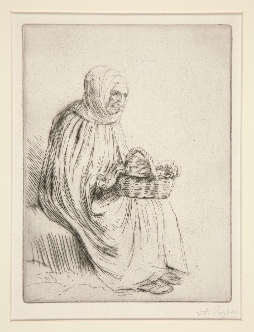 Marknadskvinna av Alphonse Legros