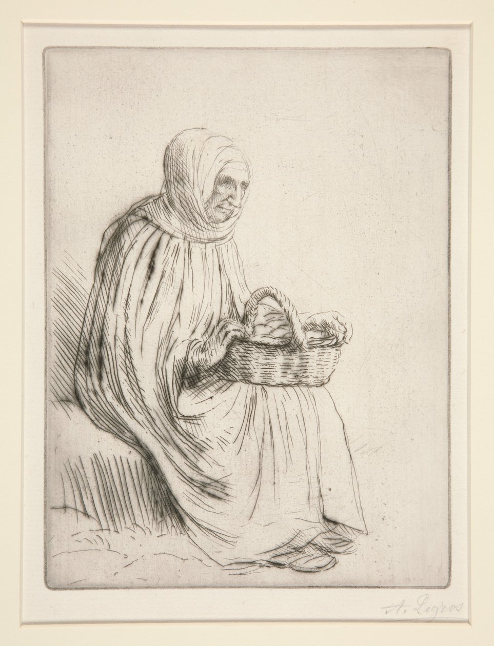 Marknadskvinna av Alphonse Legros