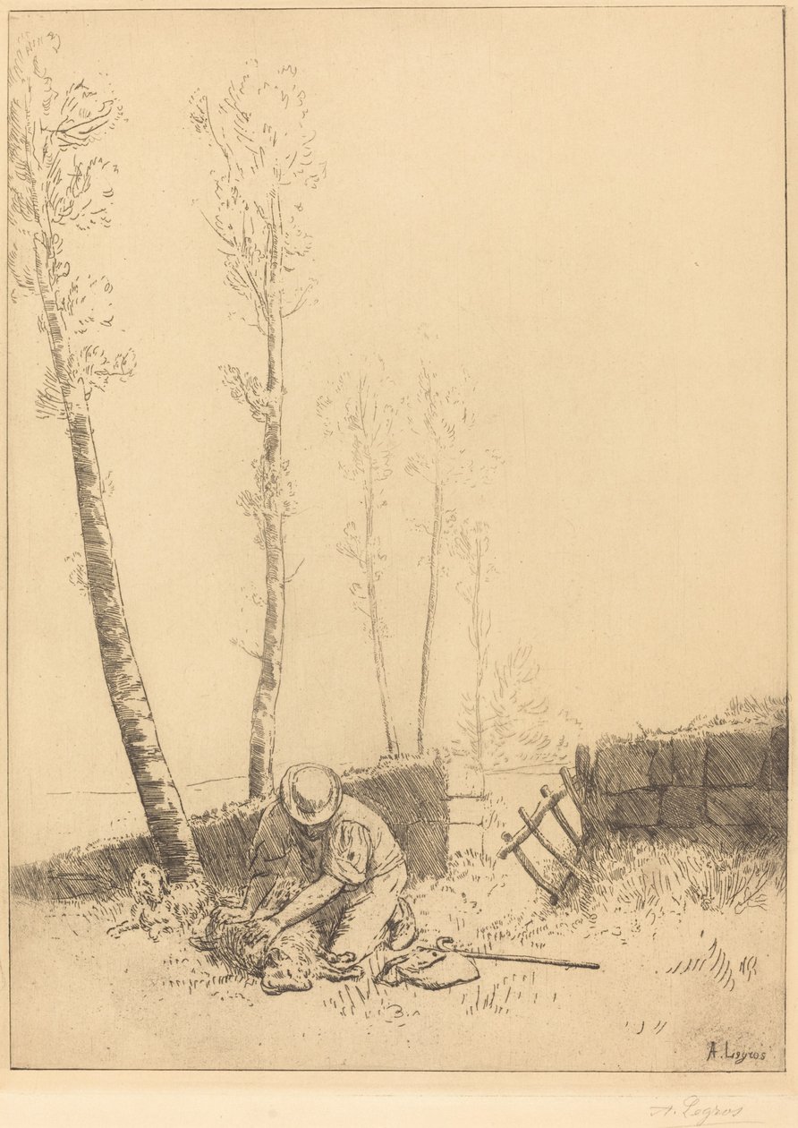 Hitta fåren (Le Mouton retrouve) av Alphonse Legros