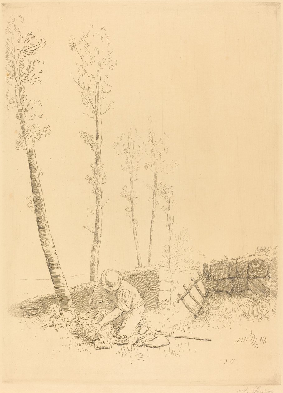 Hitta fåren (Le Mouton retrouve) av Alphonse Legros