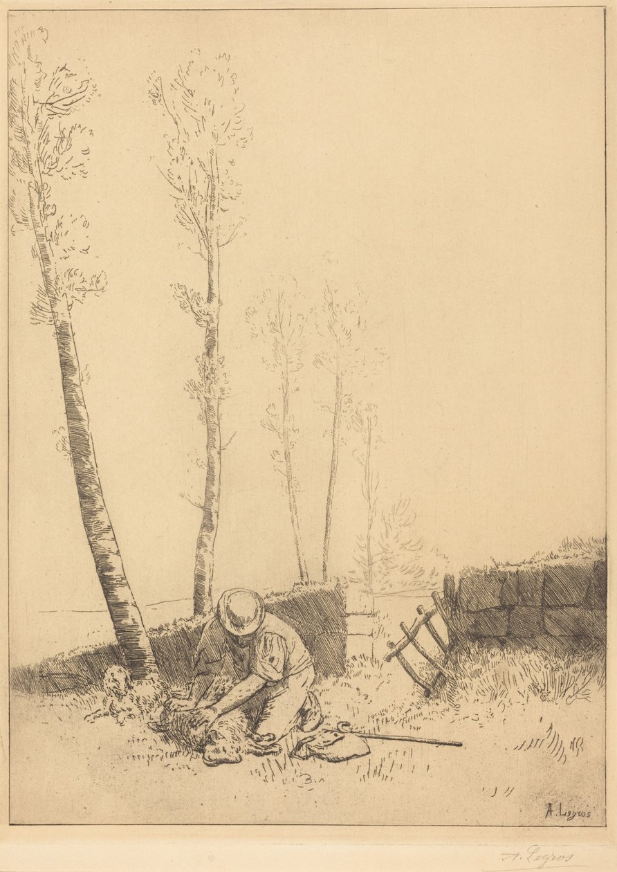 Det återfunna fåret av Alphonse Legros