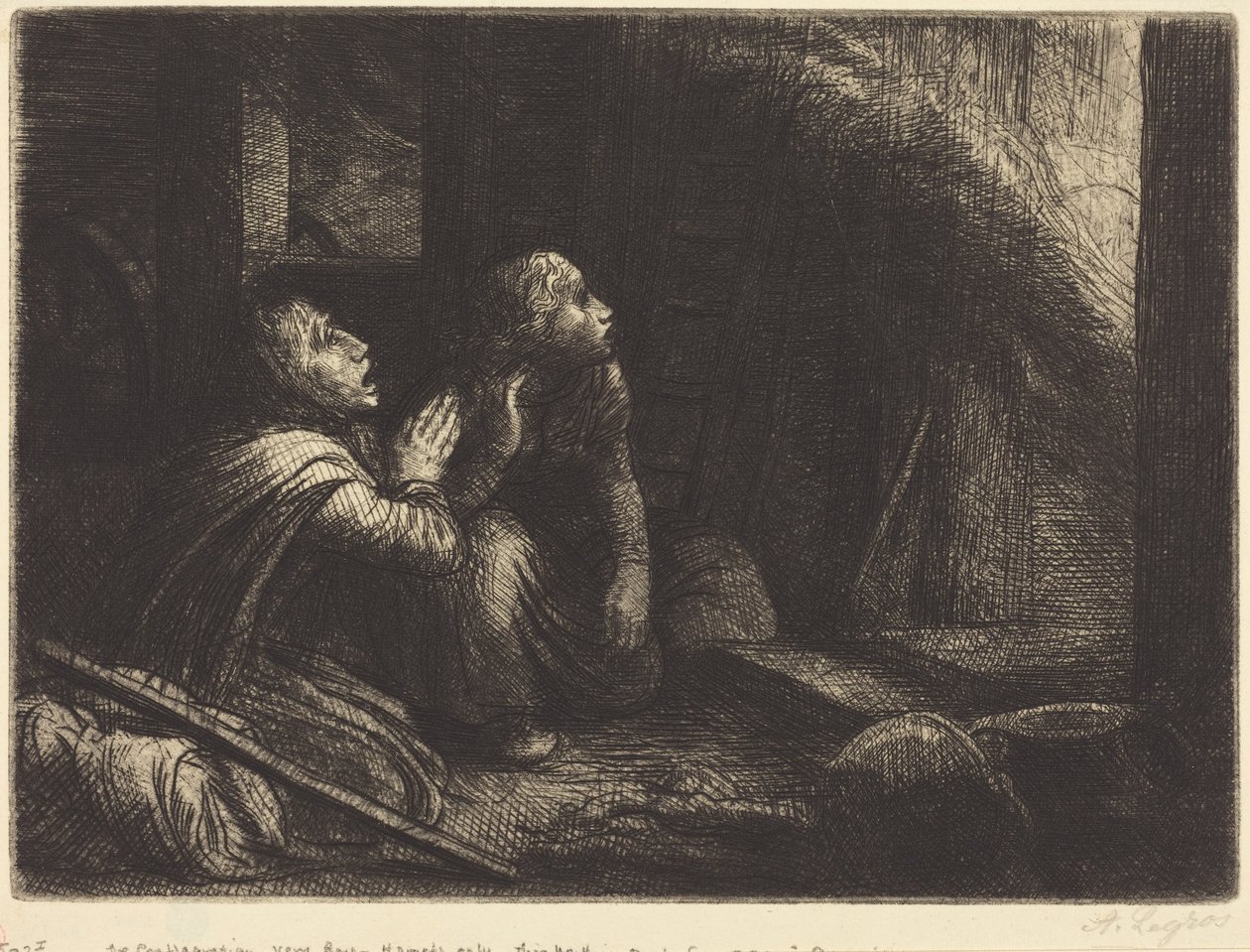 Fire, 3:e plåten (Branden) av Alphonse Legros