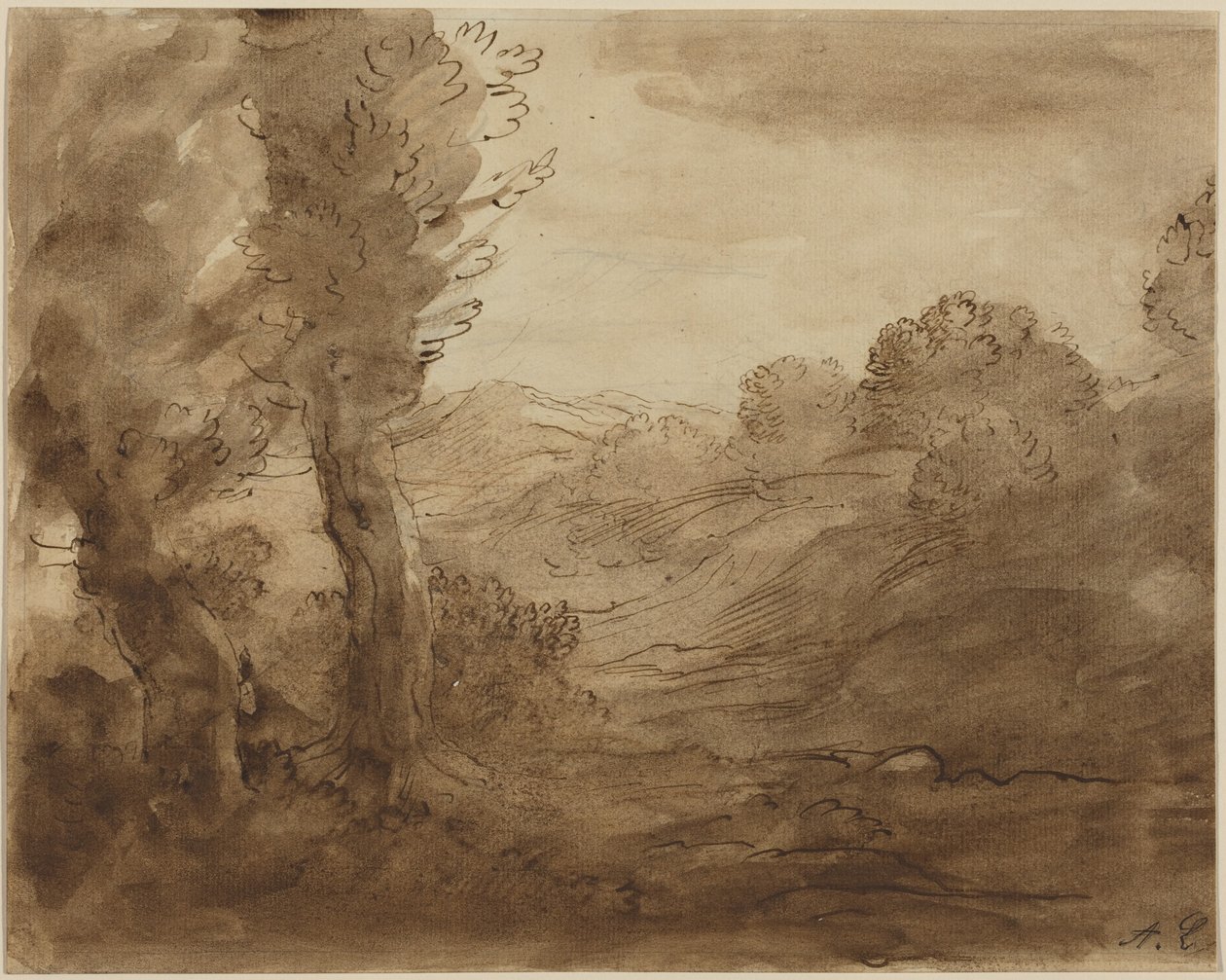 Vandringsled i Bourgogne av Alphonse Legros
