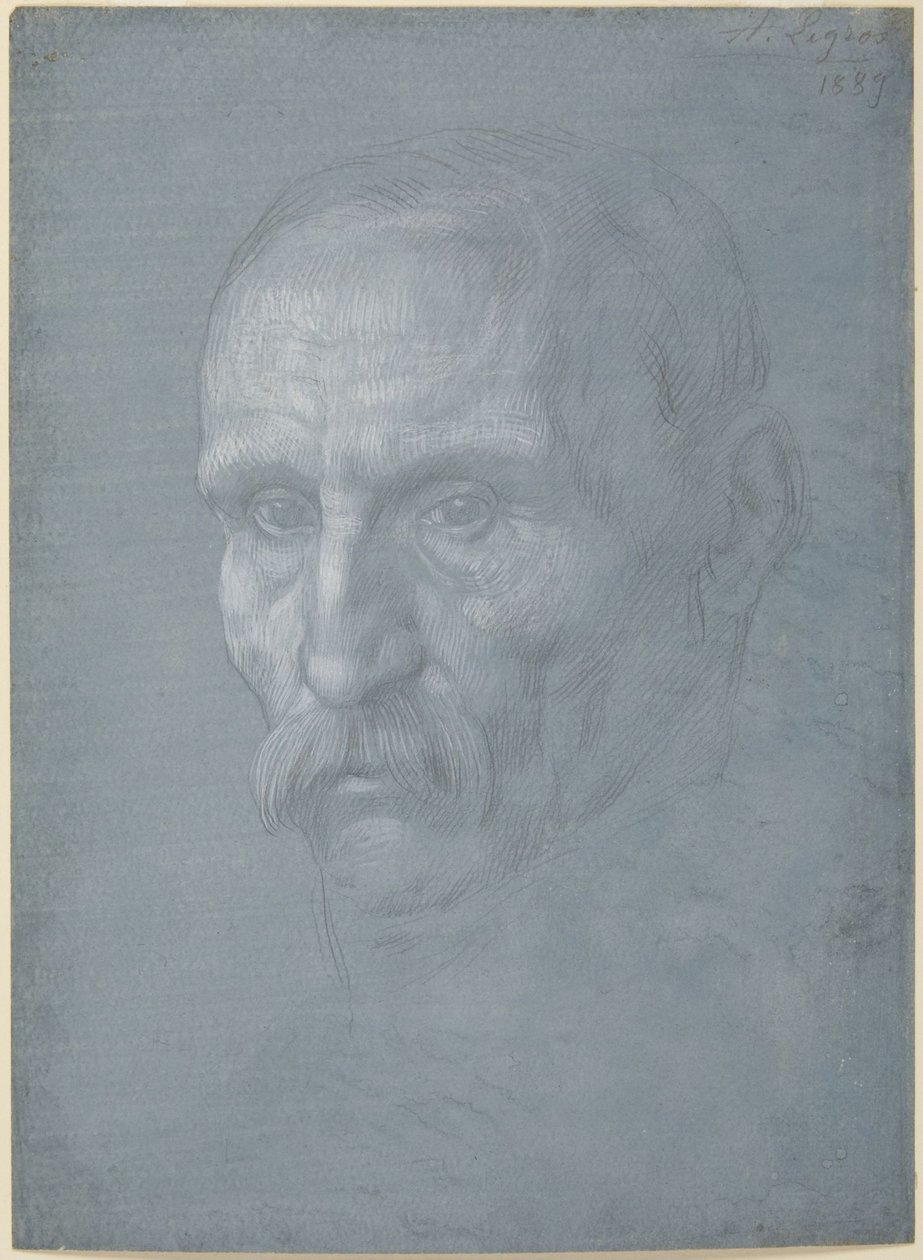 Manshuvud av Alphonse Legros