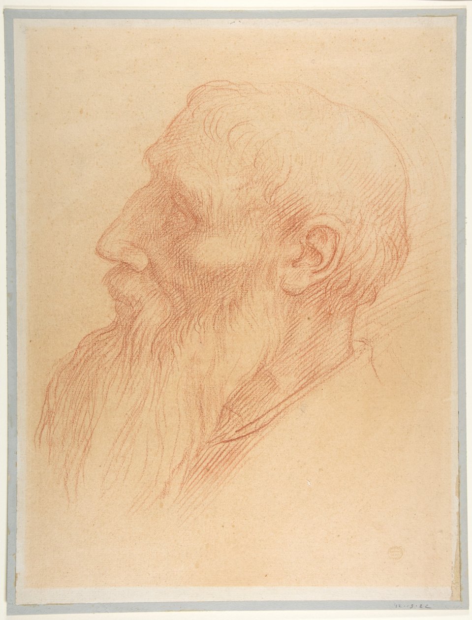 En mans huvud av Alphonse Legros