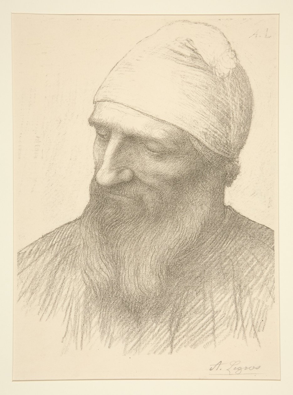 En mans huvud av Alphonse Legros