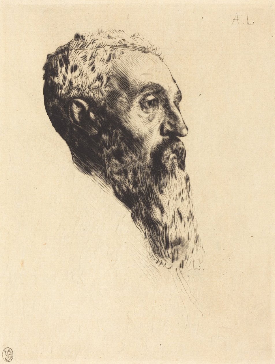 Huvud av en modell av Alphonse Legros