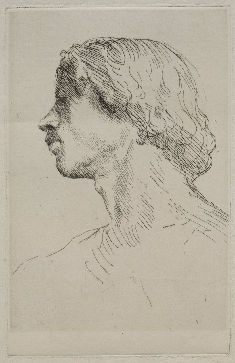 Chef för en modell. av Alphonse Legros