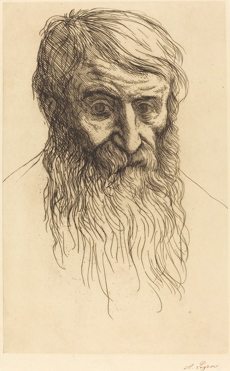 Chef för en filosof Tete de philosophe. av Alphonse Legros