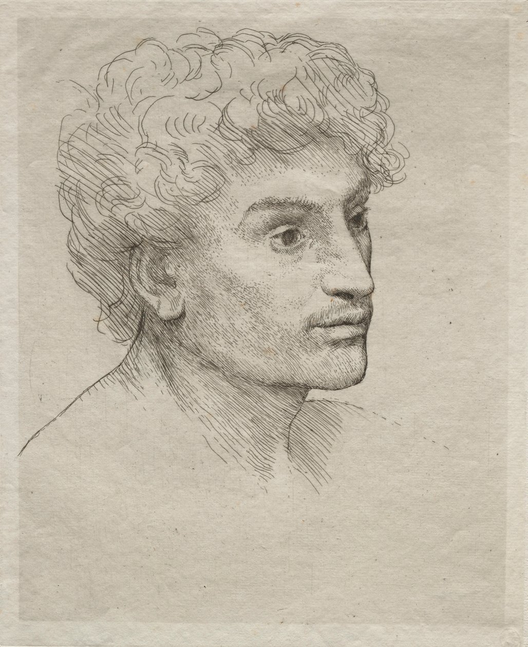 Chef för en ung man. av Alphonse Legros