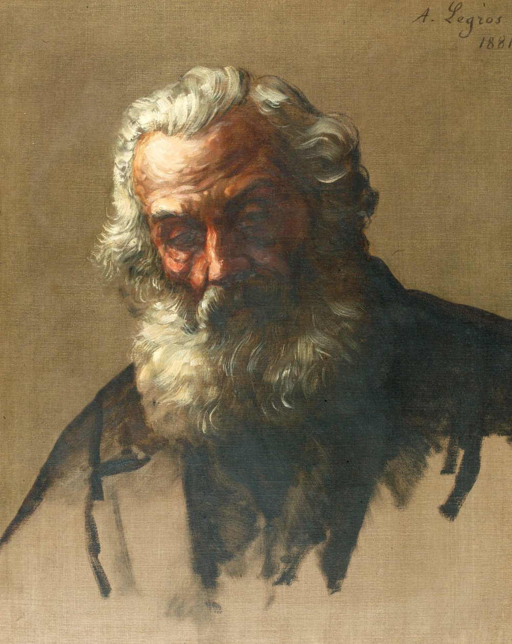 Chef för en gammal man av Alphonse Legros