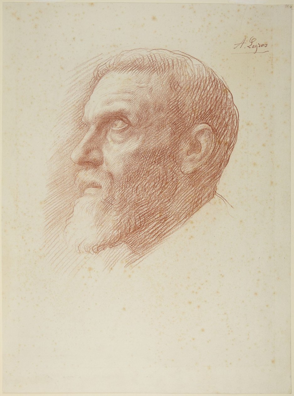 Konstnärens huvud av Alphonse Legros