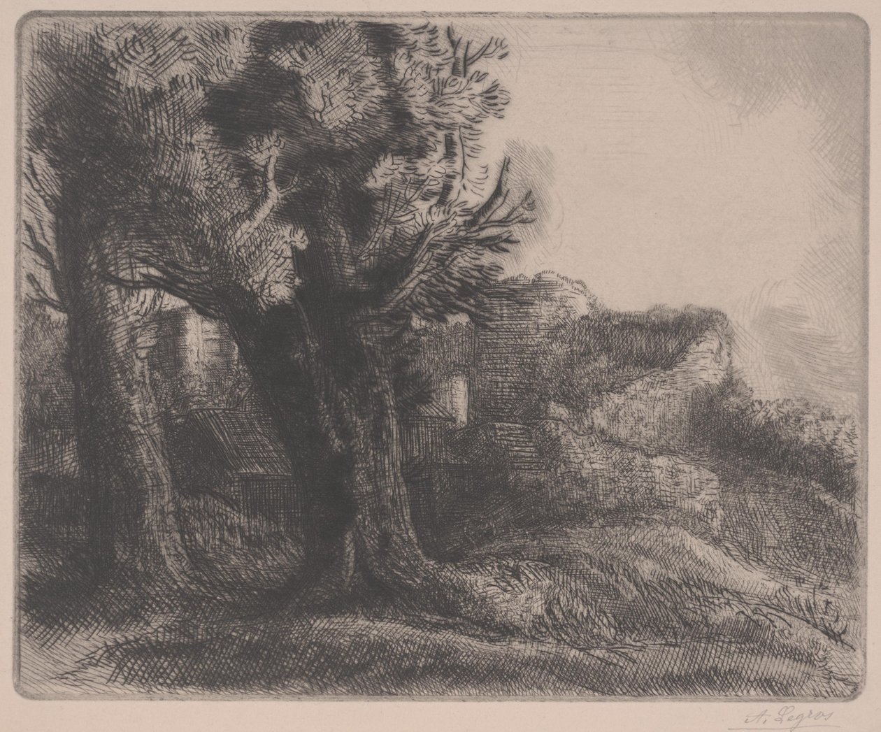 In the Ruins, mitten av 1800-talet - början av 1900-talet av Alphonse Legros