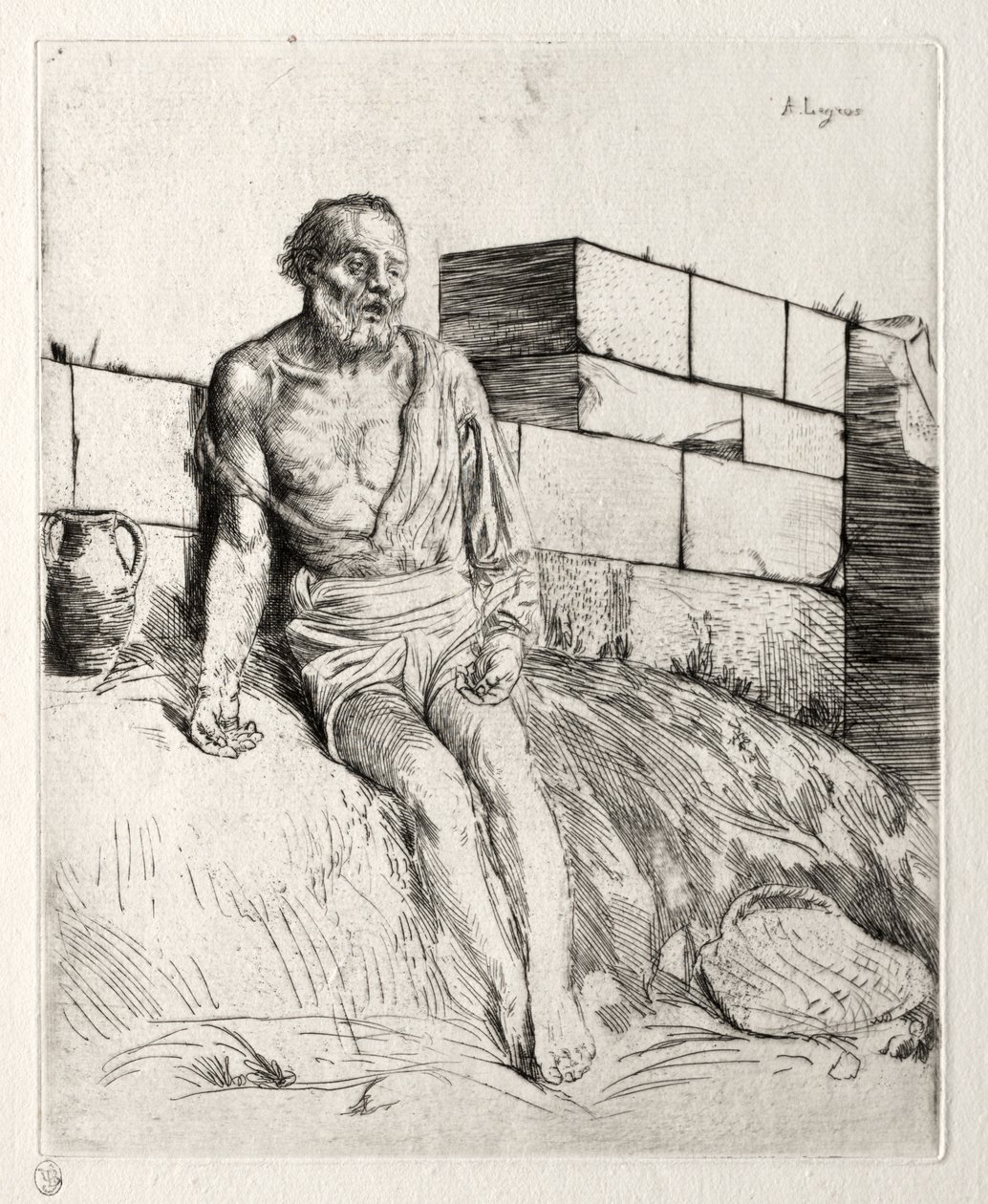 Job (första plattan) av Alphonse Legros