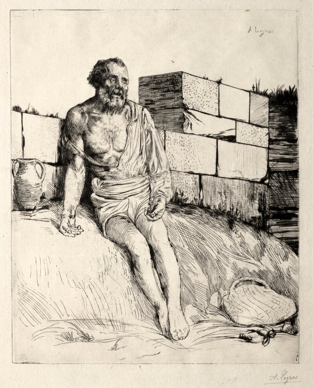 Job (första plattan) av Alphonse Legros