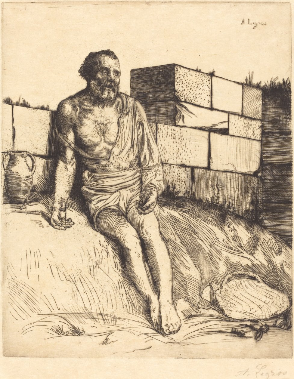 Job, 1:a plattan. av Alphonse Legros