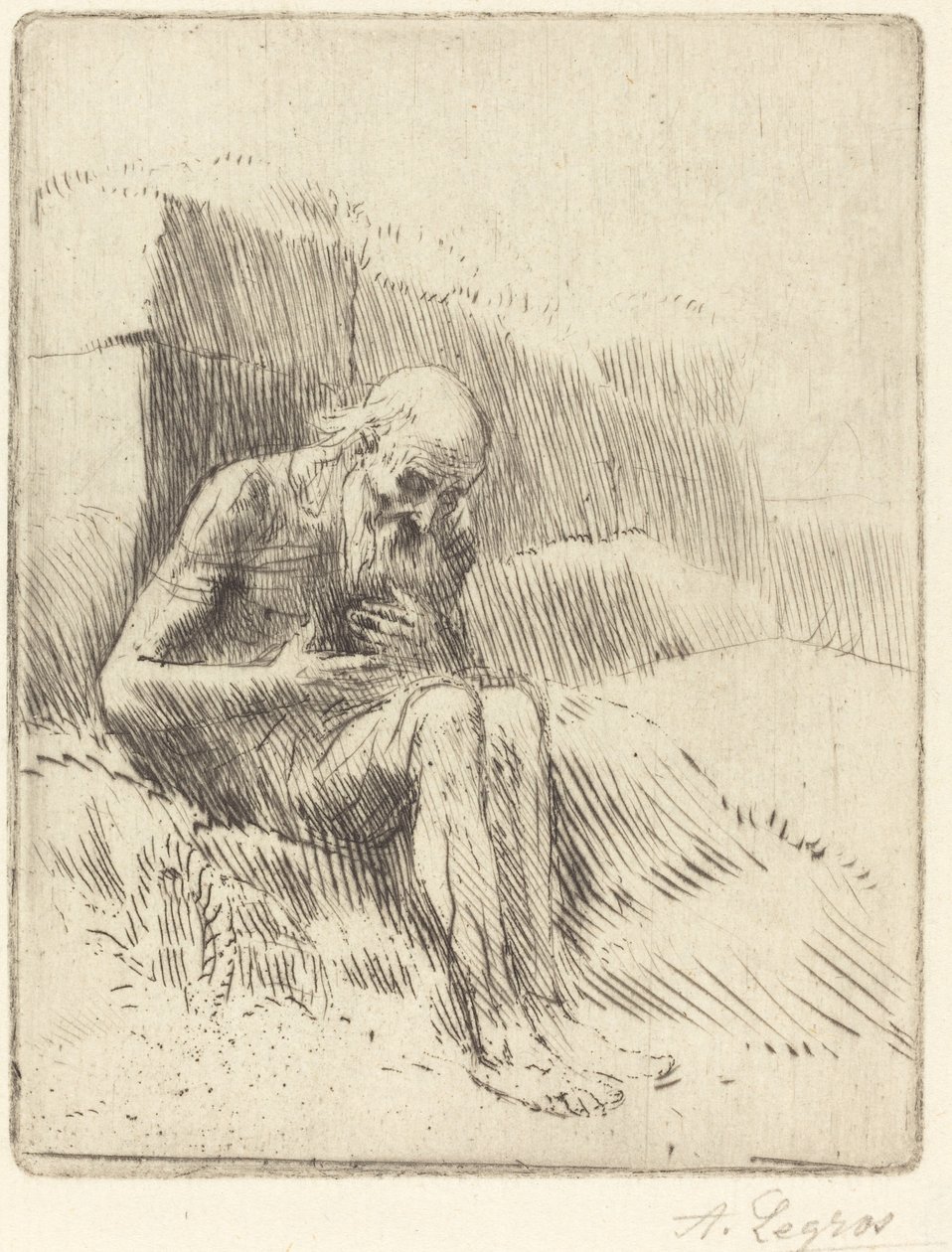 Job, 2:a plattan. av Alphonse Legros